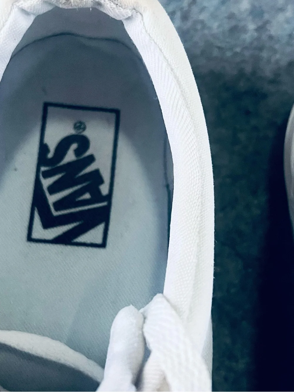 Vans White Canvas Boat Shoes
